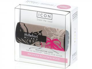Millefiori – ICON vůně do auta Magnolia Blossom & Wood (Magnólie a dřevo), textilní