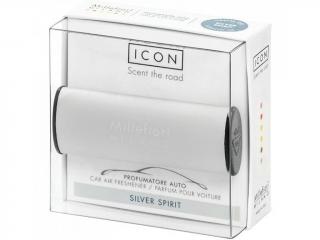 Millefiori – ICON vůně do auta Silver Spirit (Stříbrný svit), stříbrná