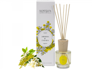 Nasoterapia – difuzér s tyčinkami Mimosa e Zagara (Mimóza a pomerančový květ), 100 ml