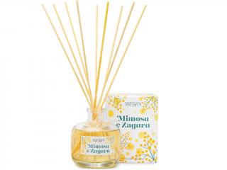Nasoterapia – difuzér s tyčinkami Mimosa e Zagara (Mimóza a pomerančový květ) Objem: 200 ml