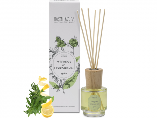 Nasoterapia – difuzér s tyčinkami Verbena e Lemongrass (Verbena a citronová tráva), 100 ml