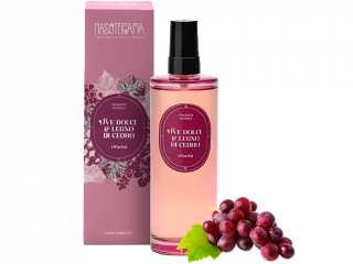 Nasoterapia – interiérový sprej Uve Dolci e Legno di Cedro (Sladké hrozny a cedrové dřevo), 100 ml