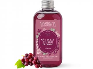 Nasoterapia – náplň do difuzéru Uve Dolci e Legno di Cedro (Sladké hrozny a cedrové dřevo), 250 ml