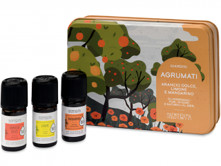Nasoterapia – sada esenciálních olejů Giardini Agrumati (Citrusový háj), 3 x 5 ml