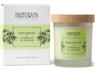 Nasoterapia – vonná svíčka Bergamotto e Cannella di Ceylon (Bergamot a skořice), 180 g