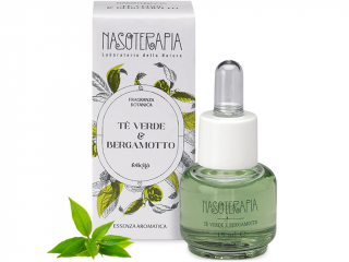 Nasoterapia – vonný olej Tè Verde e Bergamotto (Zelený čaj a bergamot), 15 ml