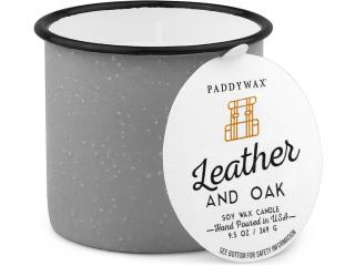 Paddywax – Alpine vonná svíčka Leather & Oak (Kůže a dubové dřevo), 269 g