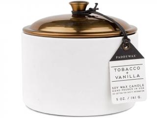 Paddywax – Hygge vonná svíčka Tobacco & Vanilla (Tabák a vanilka), 141 g