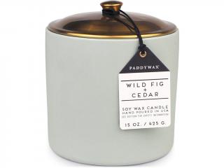 Paddywax – Hygge vonná svíčka Wild Fig & Cedar (Divoký fík a cedrové dřevo), 425 g