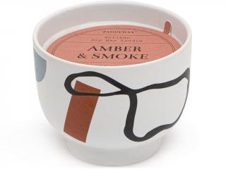 Paddywax – Wabi Sabi vonná svíčka Amber & Smoke (Kouřová ambra), 340 g