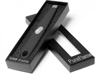 PureFlame – plazmový zapalovač s USB nabíjením, černá