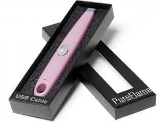 PureFlame – plazmový zapalovač s USB nabíjením, šeříková