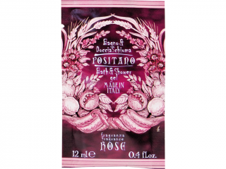 Rudy Profumi – vzorek sprchový gel a pěna do koupele Positano Rose (Růže z Positana), 12 ml