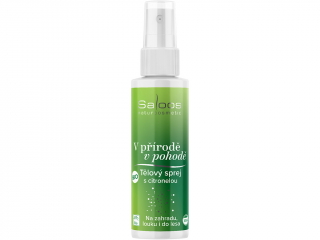 Saloos – BIO tělový sprej s citronelou V přírodě v pohodě, 100 ml