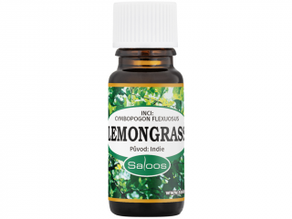 Saloos – esenciální olej Lemongrass (Cymbopogon flexuosus) Objem: 10 ml