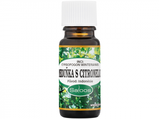 Saloos – esenciální olej Meduňka s citronelou (Cymbopogon winterianus) Objem: 10 ml
