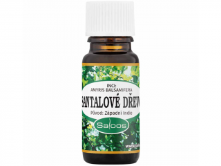 Saloos – esenciální olej Santalové dřevo Západní Indie (Amyris balsamifera) Objem: 10 ml