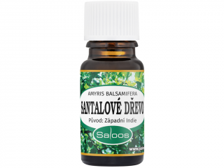Saloos – esenciální olej Santalové dřevo Západní Indie (Amyris balsamifera) Objem: 5 ml