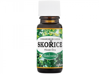 Saloos – esenciální olej Skořice (Cinnamomum cassia) Objem: 10 ml