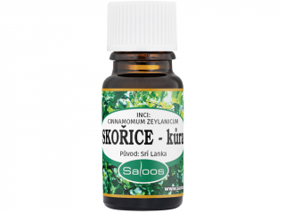 Saloos – esenciální olej Skořice – kůra (Cinnamomum zeylanicum) Objem: 5 ml