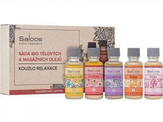 Saloos – sada BIO tělových a masážních olejů Kouzlo relaxace, 5 x 20 ml