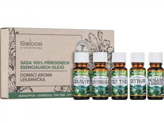 Saloos – sada esenciálních olejů Domácí aroma lékárnička