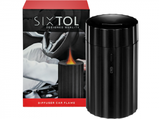 SIXTOL – ultrazvukový difuzér Car Flame, USB napájení