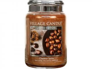 Village Candle – vonná svíčka Chestnut Spice (Pečené kaštany), 602 g