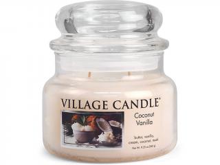 Village Candle – vonná svíčka Coconut Vanilla (Kokos a vanilka), 262 g