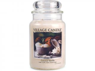Village Candle – vonná svíčka Coconut Vanilla (Kokos a vanilka), 602 g