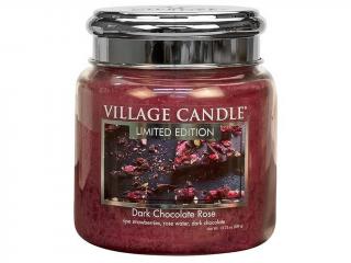 Village Candle – vonná svíčka Dark Chocolate Rose (Čokoládová růže), 389 g