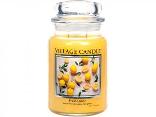 Village Candle – vonná svíčka Fresh Lemon (Čerstvý citron), 602 g