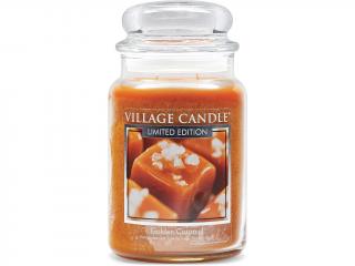 Village Candle – vonná svíčka Golden Caramel (Zlatý karamel), 602 g