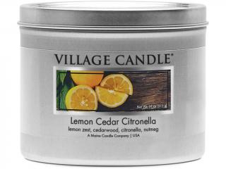 Village Candle – vonná svíčka Lemon Cedar Citronella (Citron, cedr a citronela), 311 g
