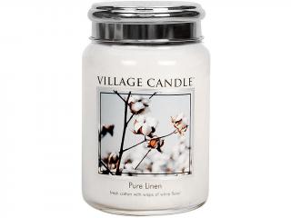 Village Candle – vonná svíčka Pure Linen (Čisté prádlo), 602 g