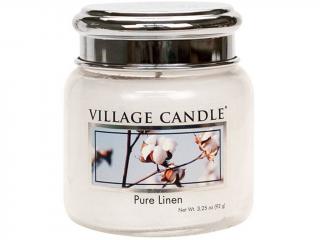 Village Candle – vonná svíčka Pure Linen (Čisté prádlo), 92 g