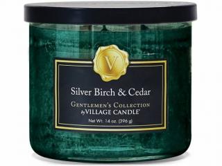 Village Candle – vonná svíčka Silver Birch & Cedar (Stříbrná bříza a cedr), 396 g