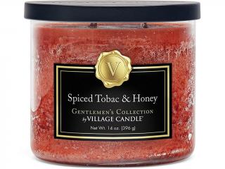 Village Candle – vonná svíčka Spiced Tobac & Honey (Kořeněný tabák a med), 396 g