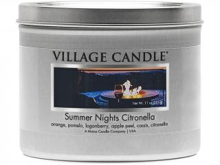 Village Candle – vonná svíčka Summer Nights Citronella (Letní noci s citronelou), 311 g