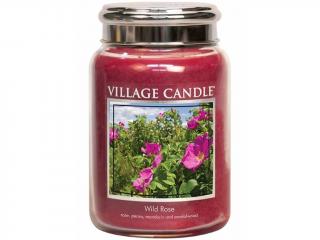 Village Candle – vonná svíčka Wild Rose (Divoká růže), 602 g