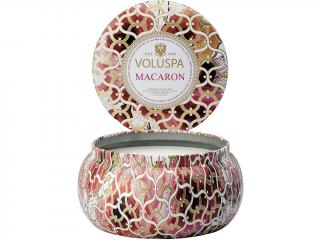 Voluspa – Maison Metallo vonná svíčka Macaron (Makronka), 312 g