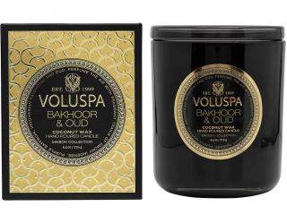 Voluspa – vonná svíčka Bakhoor & Oud (Kadidlo a agarové dřevo), 270 g