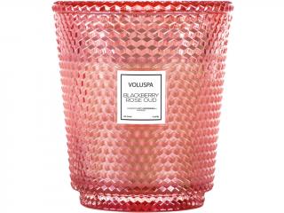 Voluspa – vonná svíčka Blackberry Rose Oud (Ostružiny, růže a oud), 3500 g