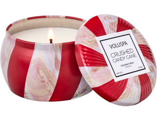 Voluspa – vonná svíčka Crushed Candy Cane (Peprmintové lízátko), 113 g