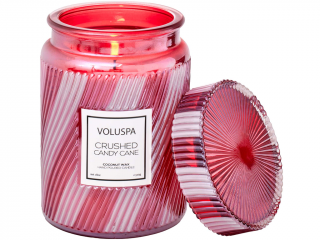 Voluspa – vonná svíčka Crushed Candy Cane (Peprmintové lízátko), 510 g
