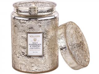 Voluspa – vonná svíčka Gilt Pomander & Hinoki (Pozlacený pomander a Hinoki), 510 g