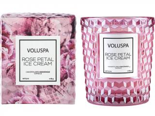 Voluspa – vonná svíčka Rose Petal Ice Cream (Zmrzlina z okvětních lístků růže), 184 g