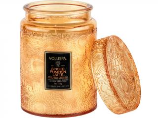 Voluspa – vonná svíčka Spiced Pumpkin Latte (Kořeněné dýňové latte), 510 g