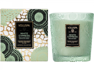Voluspa – vonná svíčka White Cypress (Bílý cypřiš), 255 g