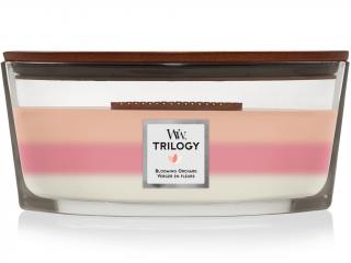 WoodWick – HearthWick Trilogy svíčka Blooming Orchard (Kvetoucí sad), 453 g